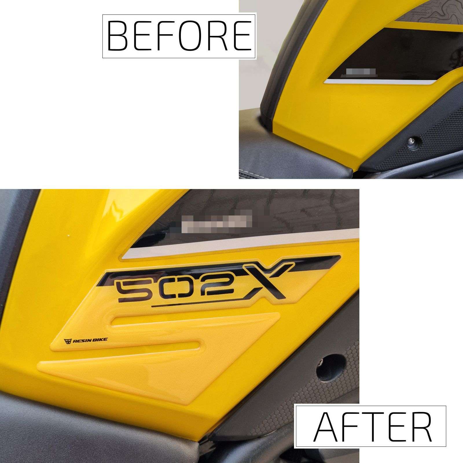 Pegatinas 3D compatibles con Benelli TRK 502X 2021-2026 Yellow Tanque Deposito - Imagen 3