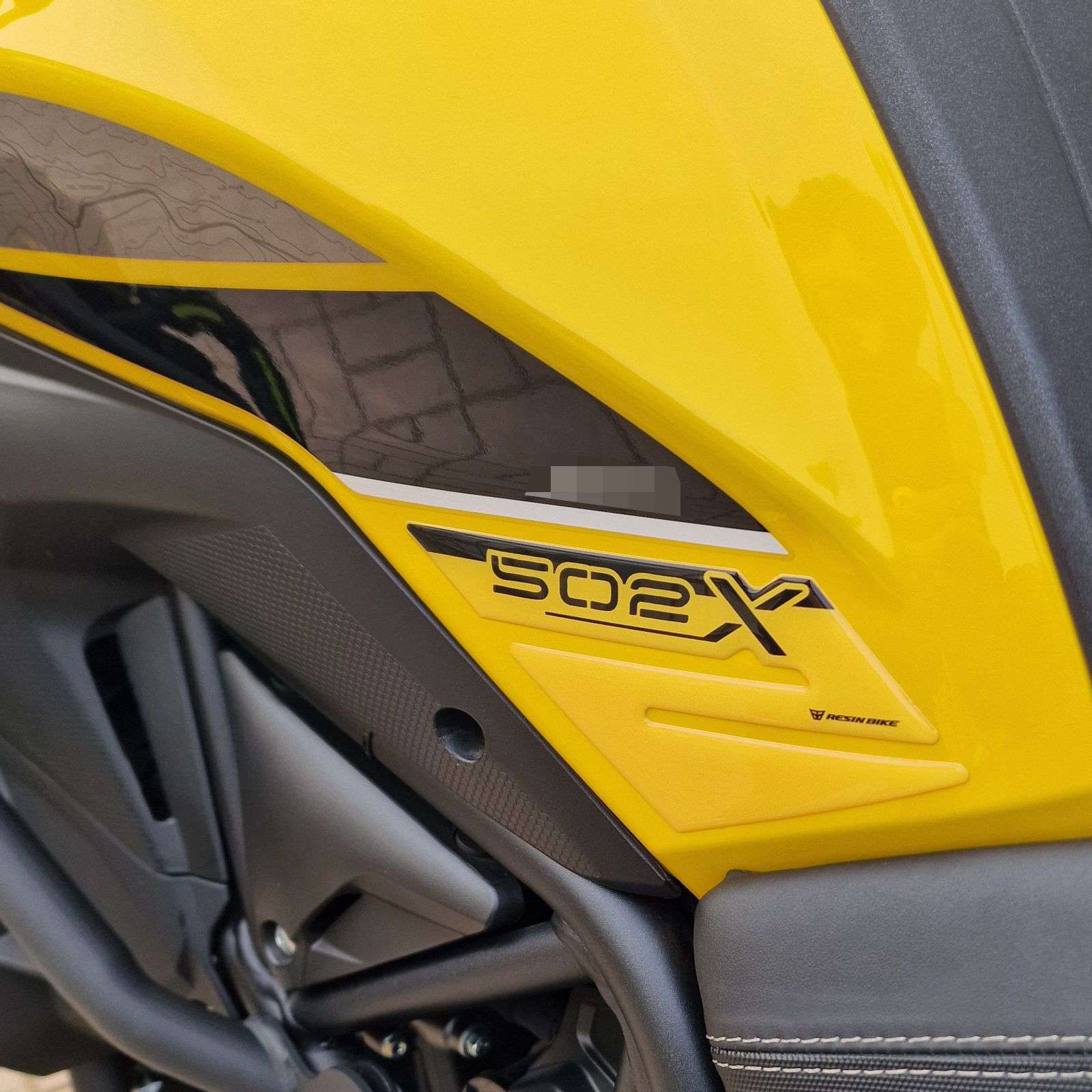 Pegatinas 3D compatibles con Benelli TRK 502X 2021-2026 Yellow Tanque Deposito - Imagen 4