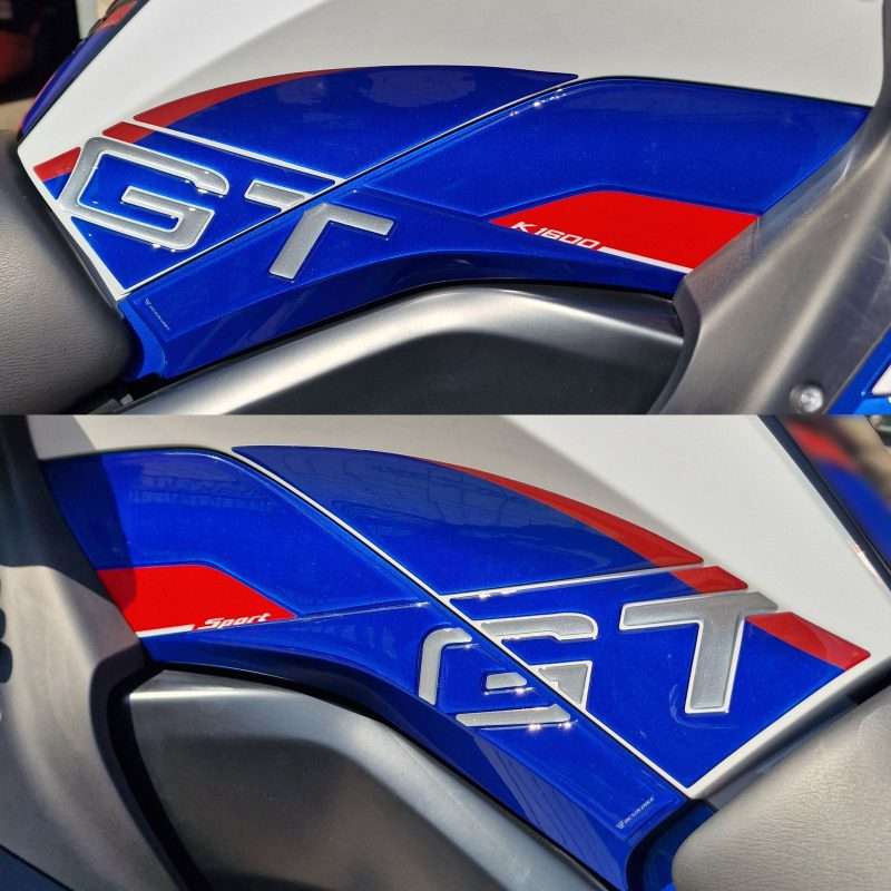 Adesivi 3D compatibili BMW K 1600 GT 2022-2026 Sport Protezioni Lati Serbatoio