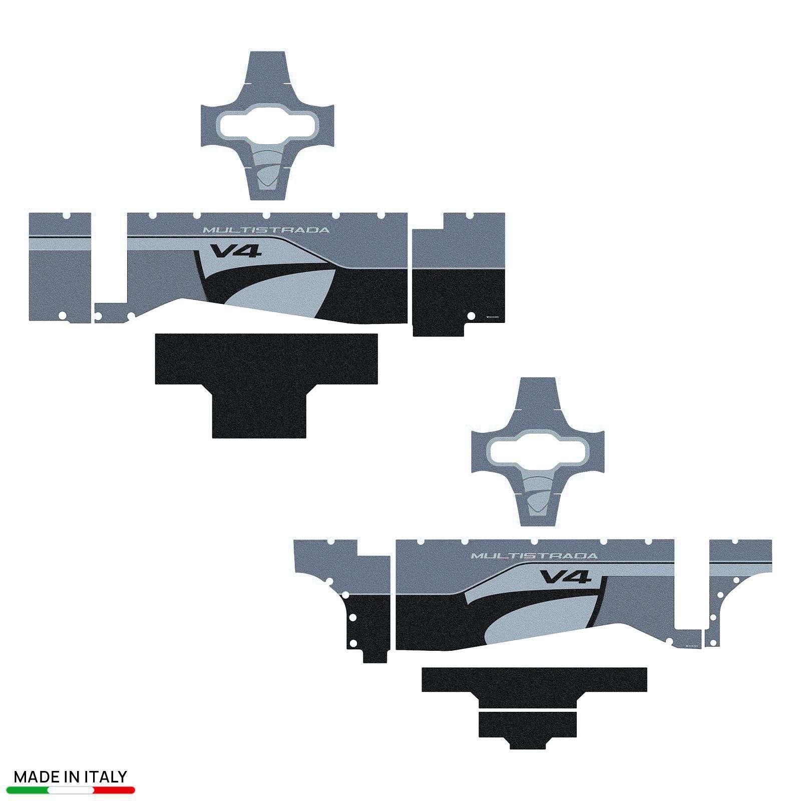 Autocollants Crystal Rugueux compatibles avec Ducati Multistrada V4 2026 Valises 41+35L – Image 2