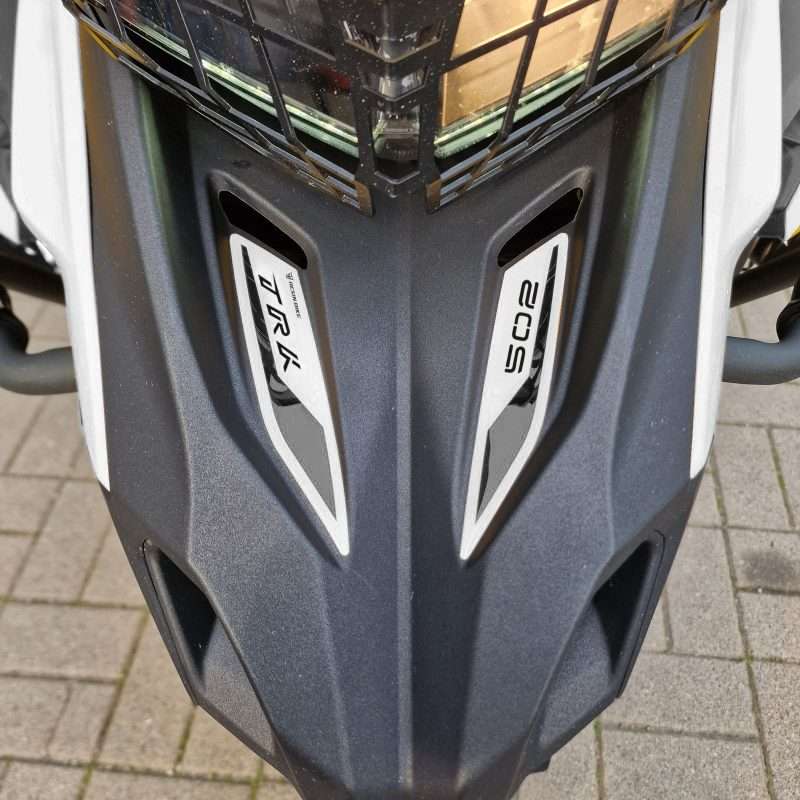 Adesivi 3D compatibili con Benelli TRK 502 2021-2026 Protezione Puntale