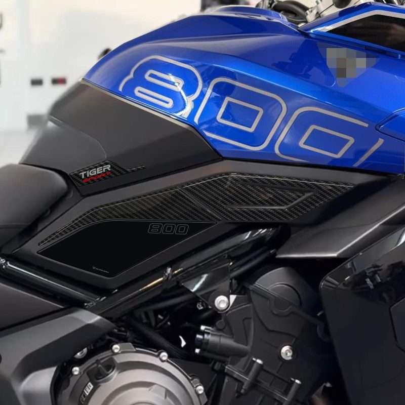 Adesivi 3D compatibili con Triumph Tiger Sport 800 2025-2026 Protezioni Laterali Serbatoio
