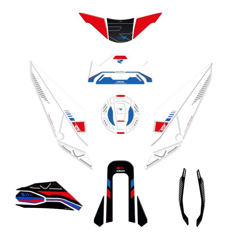 Kit Serbatoio Adesivi 3D compatibili con BMW R 1300 RS 2025-2026 Completo