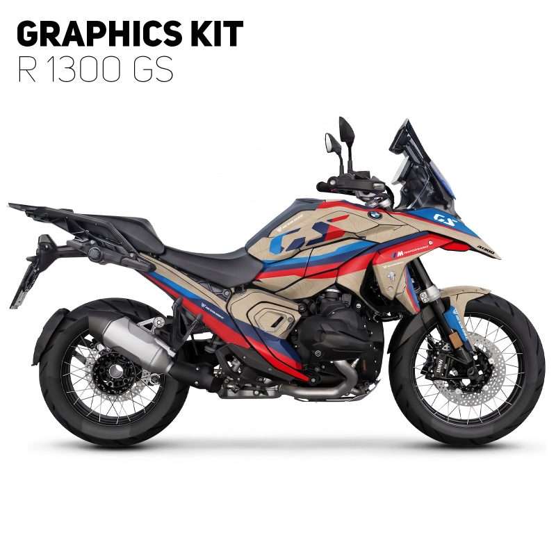 Kit Grafiche Crystal Ruvido BMW GS 1300 2023-2026 Desert Grip Serbatoio Completo