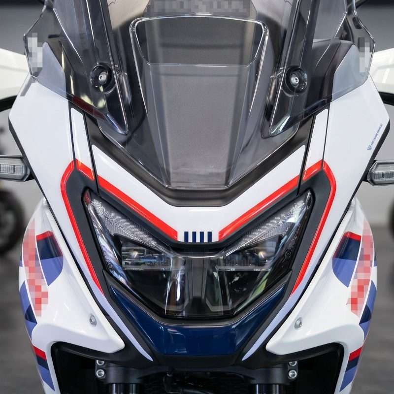 Adesivi 3D compatibili Honda Transalp XL 750 2026 Ross White Protezione Fanale