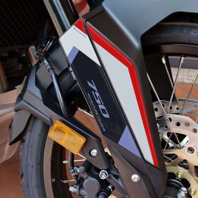 Adesivi 3D compatibili con Honda Transalp XL 750 2023-2026 Ross White Parasteli