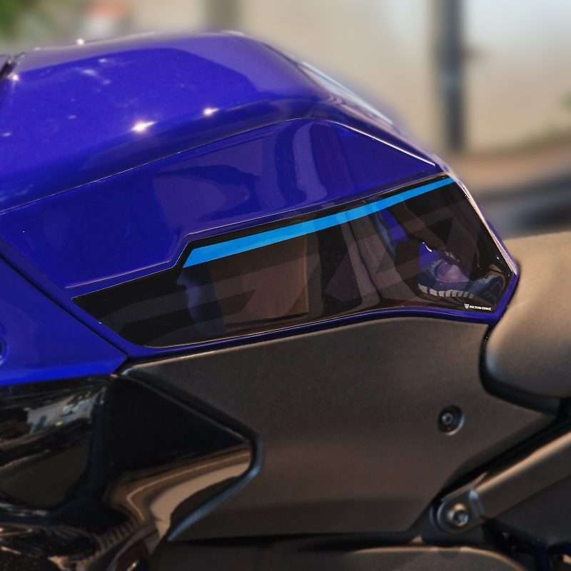 Autocollant Moto compatibles avec Yamaha R9 2025-2026 Blue Latérales Réservoir