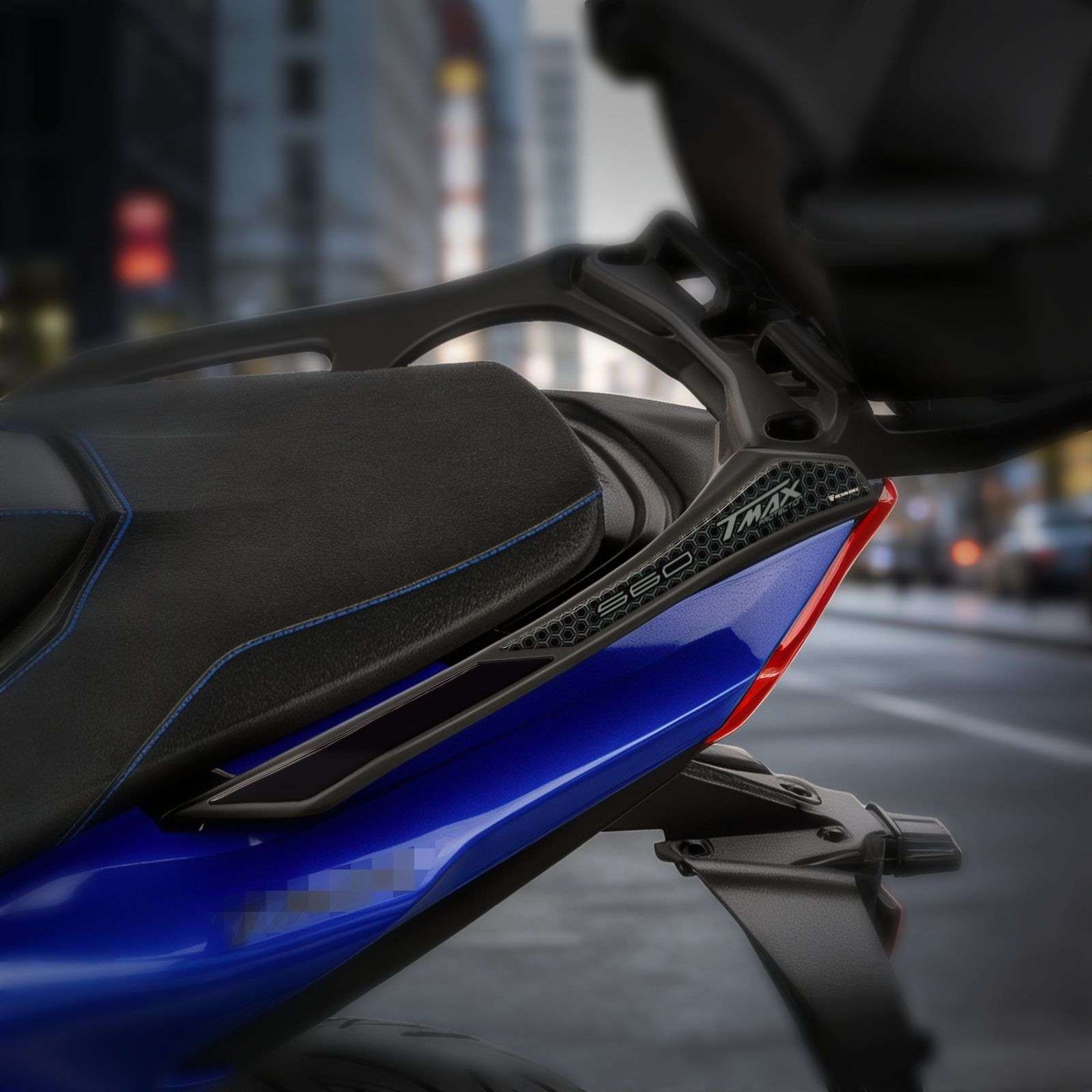 Adhesivos 3D compatibles con Yamaha TMax 560 2025-2026 Asas Portaequipajes Top Case