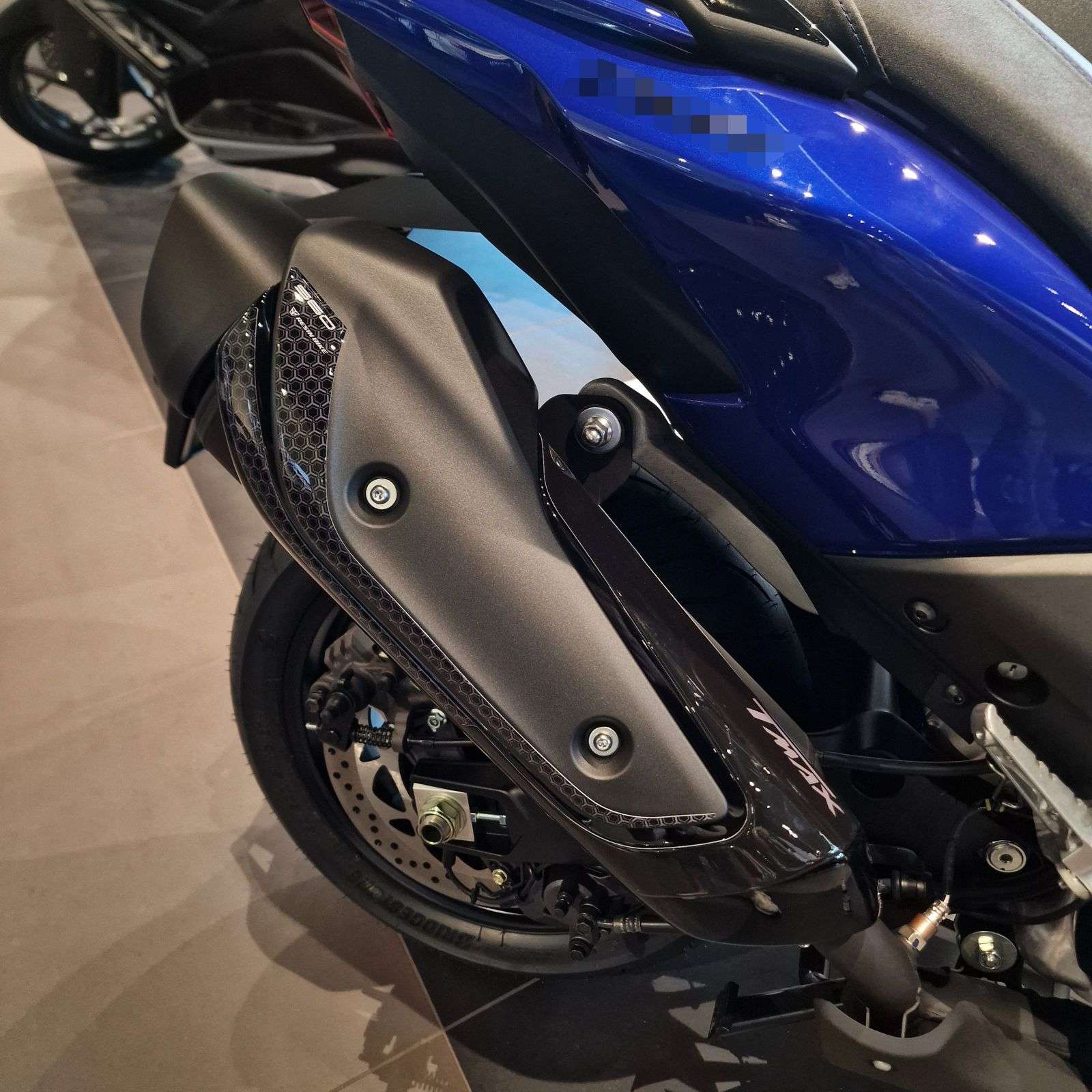 モア 3D Stickers compatible with Yamaha TMax 560 2025-2026 Exhaust