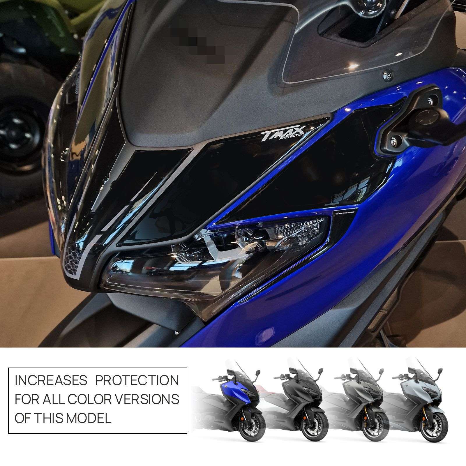 Adhesivos 3D compatibles con Yamaha TMax 560 2025-2026 Máscara Frontal Faro - Imagen 7