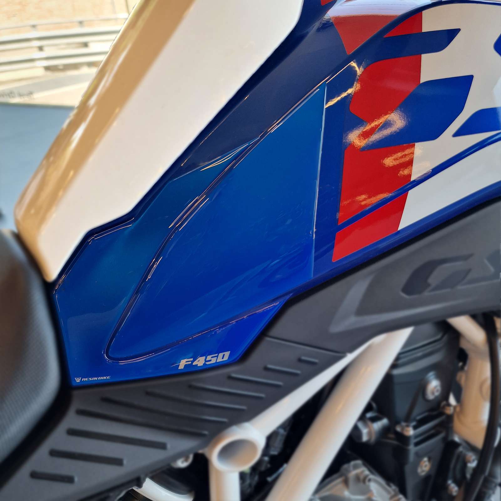 Adesivi 3D compatibili con BMW F 450 GS 2026 Trophy Protezioni Lati Serbatoio