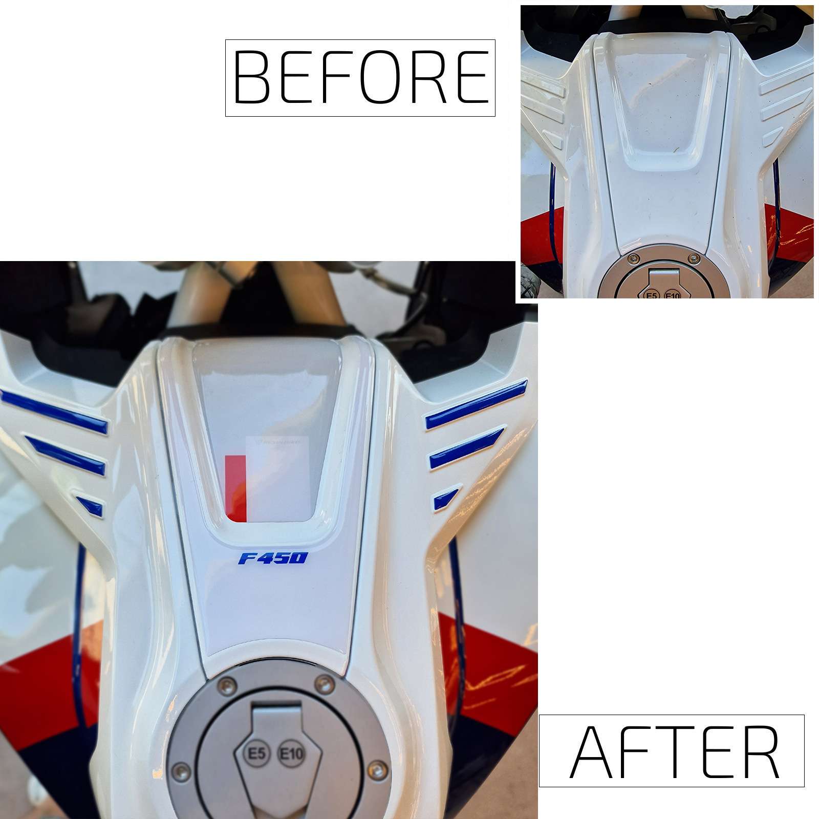 Motorcycle Stickers 3D compatible with BMW F 450 GS 2026 Trophy Upper Tank Pad - Image 3