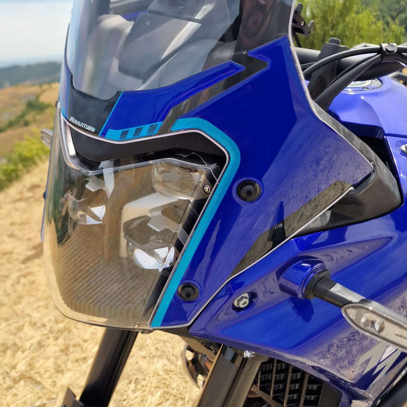 3D Stickers compatible with Yamaha Tenere 700 2025-2026 Blue Front Headlight Fairing - Image 5