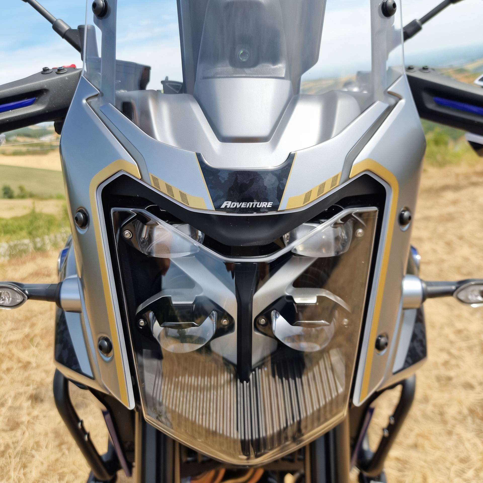 3D Stickers compatible with Yamaha Tenere 700 2025-2026 Titanium Front Headlight Fairing