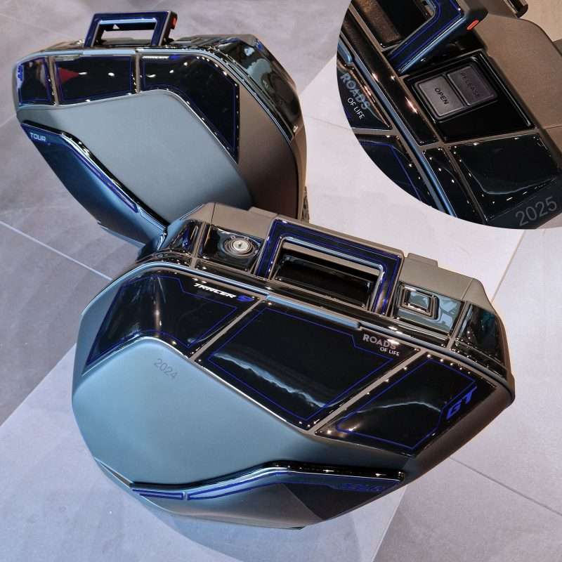 Adhesivos 3D Moto compatibles con Yamaha Tracer 9 2021-2026 Icon Blue Maletas