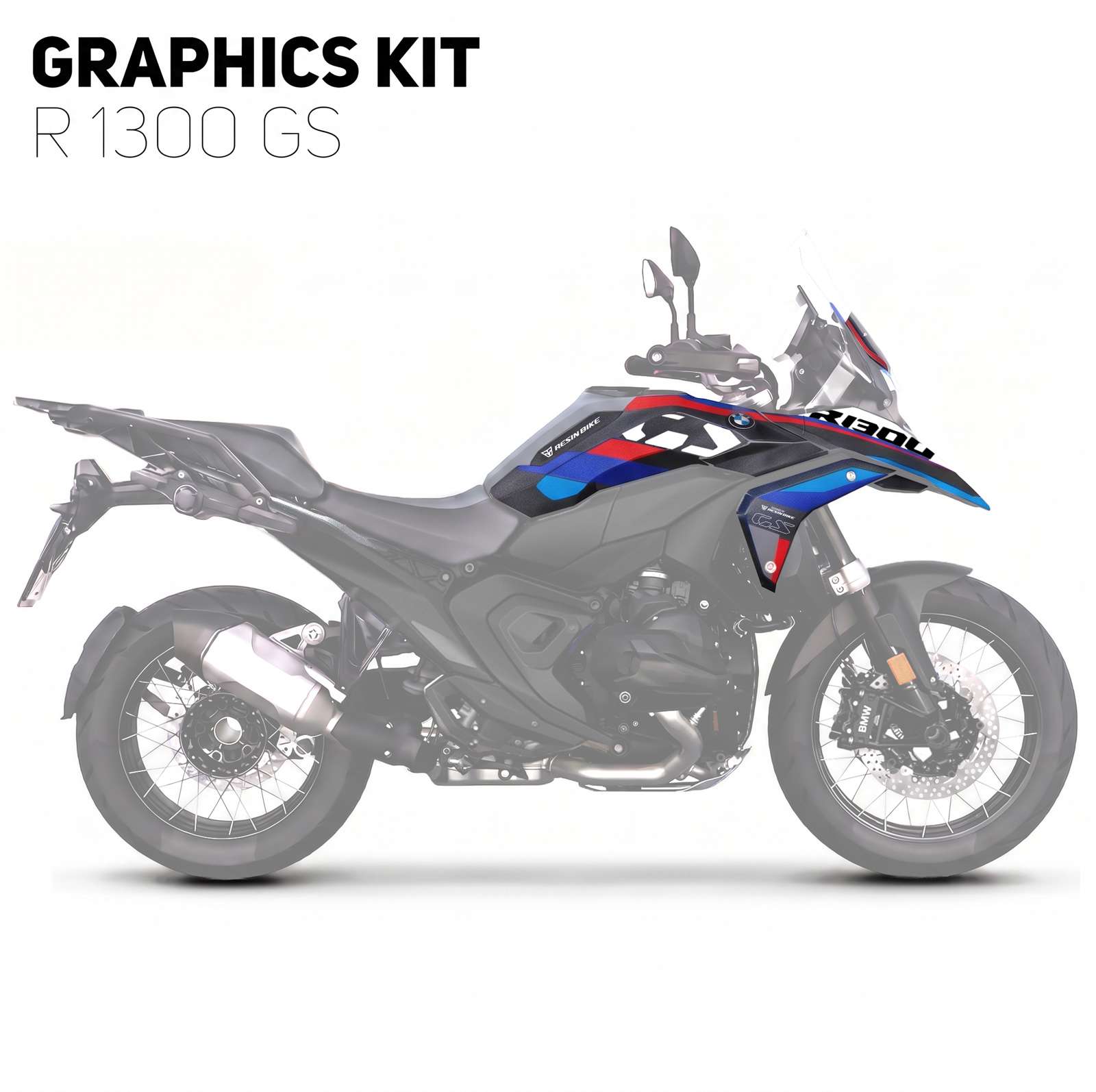 Rough Crystal Graphic Kit BMW GS 1300 2023-2027 M Sport Basic Tank Grip