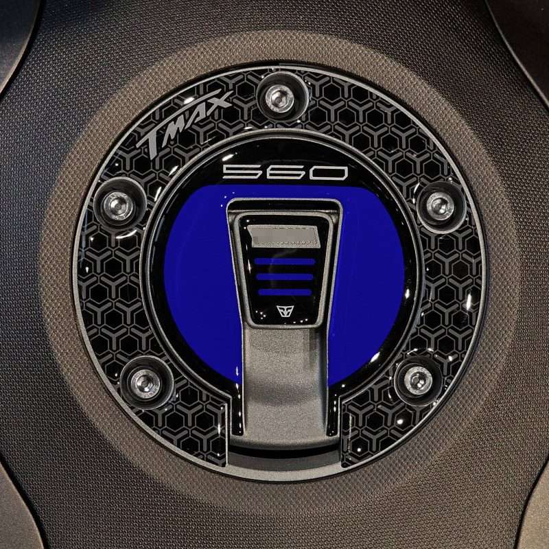 Pegatinas 3D Moto compatibles con Yamaha TMax 560 2025-2026 Icon Blue Tapon Deposito