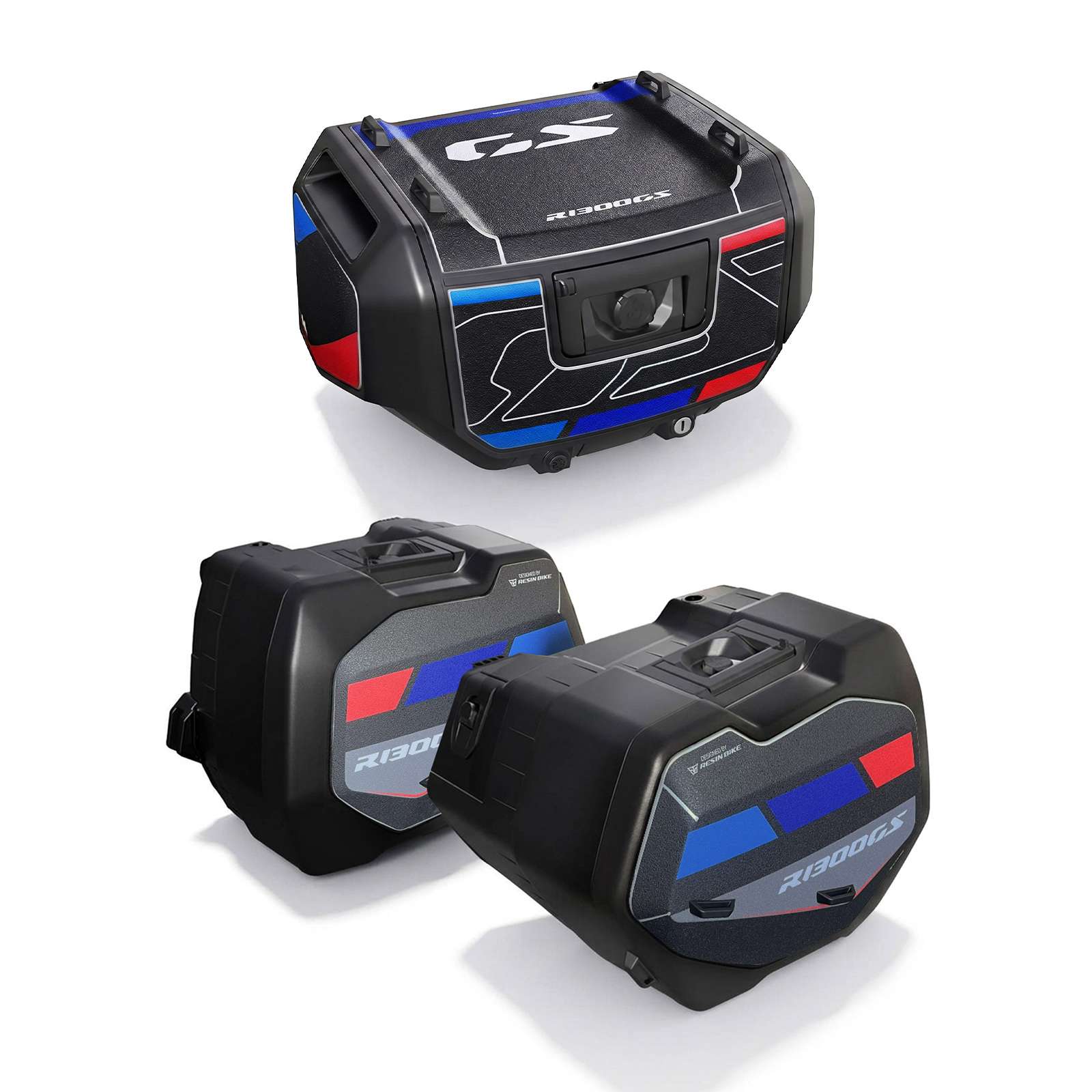 Rough Crystal Stickers compatible BMW GS 1300 2023-2027 M Sport Cases and Top Case Vario