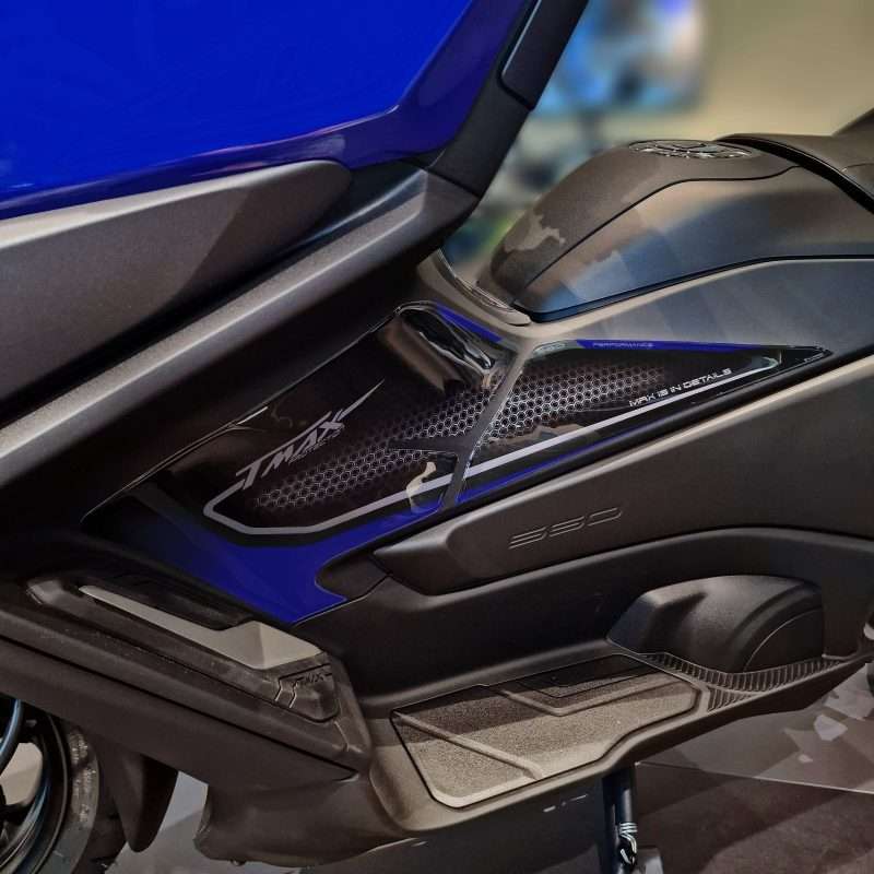 Adhesivos 3D Moto compatibles con Yamaha TMax 560 2025-2026 Icon Blue Plataforma Laterales