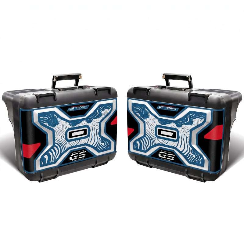 Adhesivos Crystal Rugoso compatibles con BMW GS 1250 Trophy Vario Maletas Moto