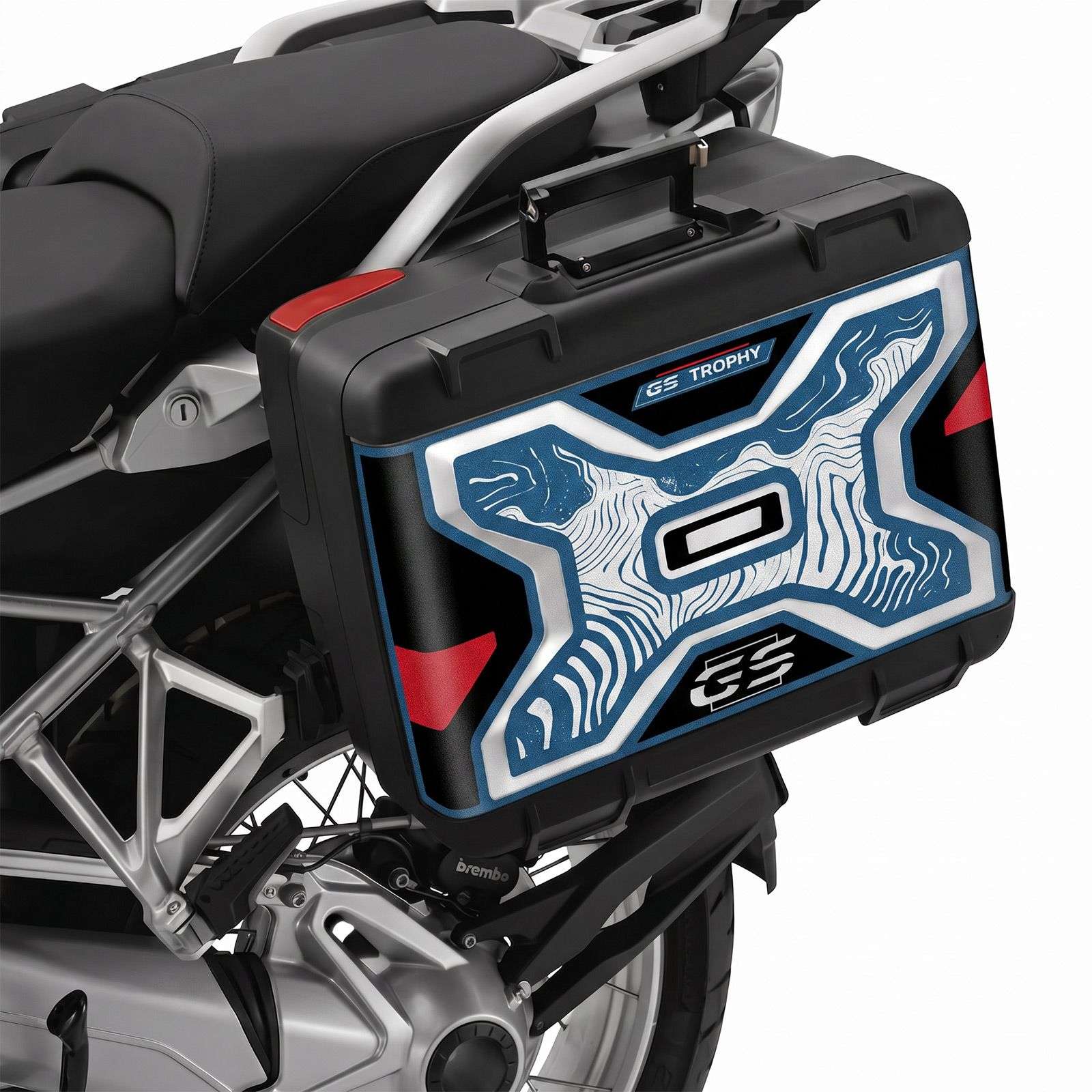 Adhesivos Crystal Rugoso compatibles con BMW GS 1250 Trophy Vario Maletas Moto - Imagen 3